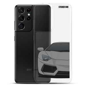 Gray Lamborghini Aventadoor - Samsung Case