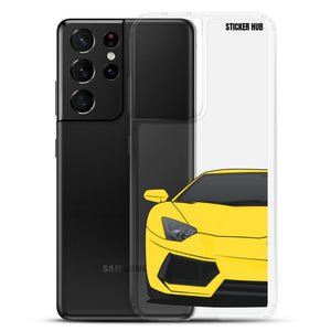 Yellow Lamborghini Aventadoor - Samsung Case