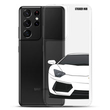 Load image into Gallery viewer, White Lamborghini Aventadoor - Samsung Case